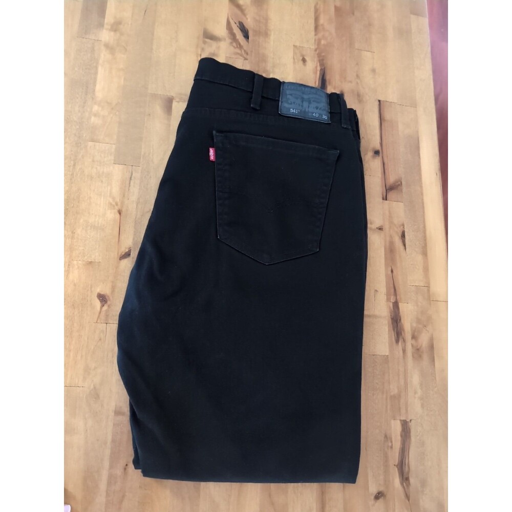 LEVI'S MENS 541 Black Jeans 40 X 30 LOOSE TAPERED